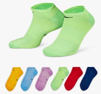 Nike, Everyday Lightweight No Show Socks - 6 Pair