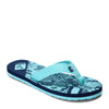 Peltz Shoes  Girl's Sperry Calypso Thong Sandal - Little Kid & Big Kid TURQUOISE MULTI SCK162779