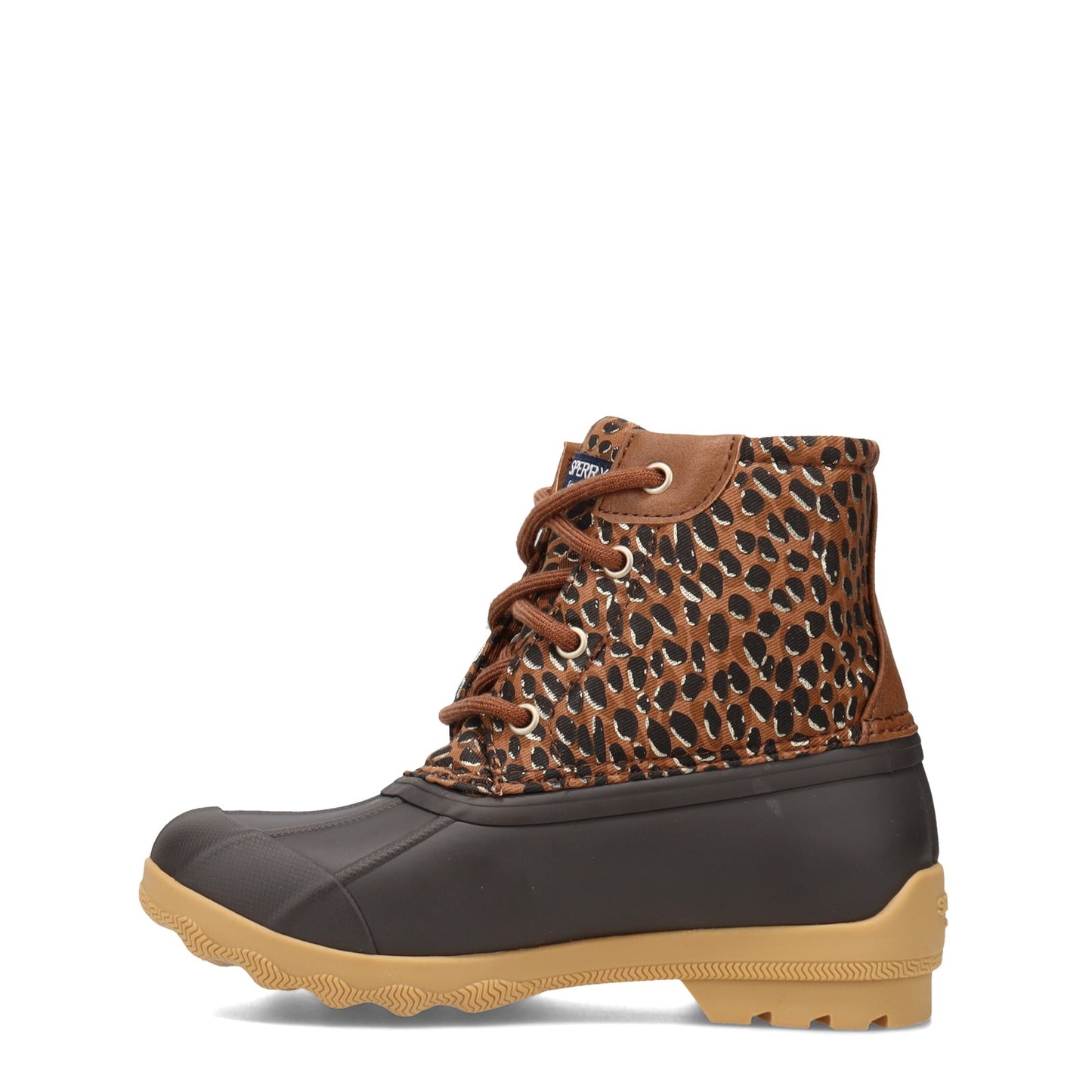 Peltz Shoes  Girl's Sperry Kids Port Boot - Little Kid & Big Kid LEOPARD SCK165445
