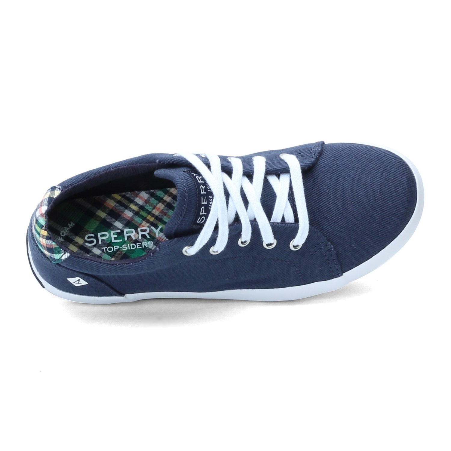 Peltz Shoes  Boy's Sperry Tuck Sneaker - Little Kid & Big Kid NAVY SCK262750