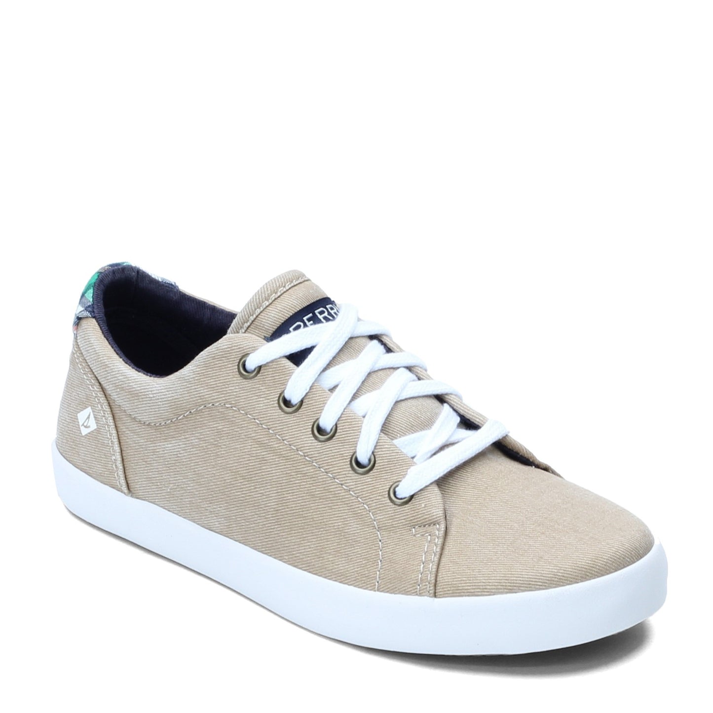 Peltz Shoes  Boy's Sperry Tuck Sneaker - Little Kid & Big Kid KHAKI SCK263057