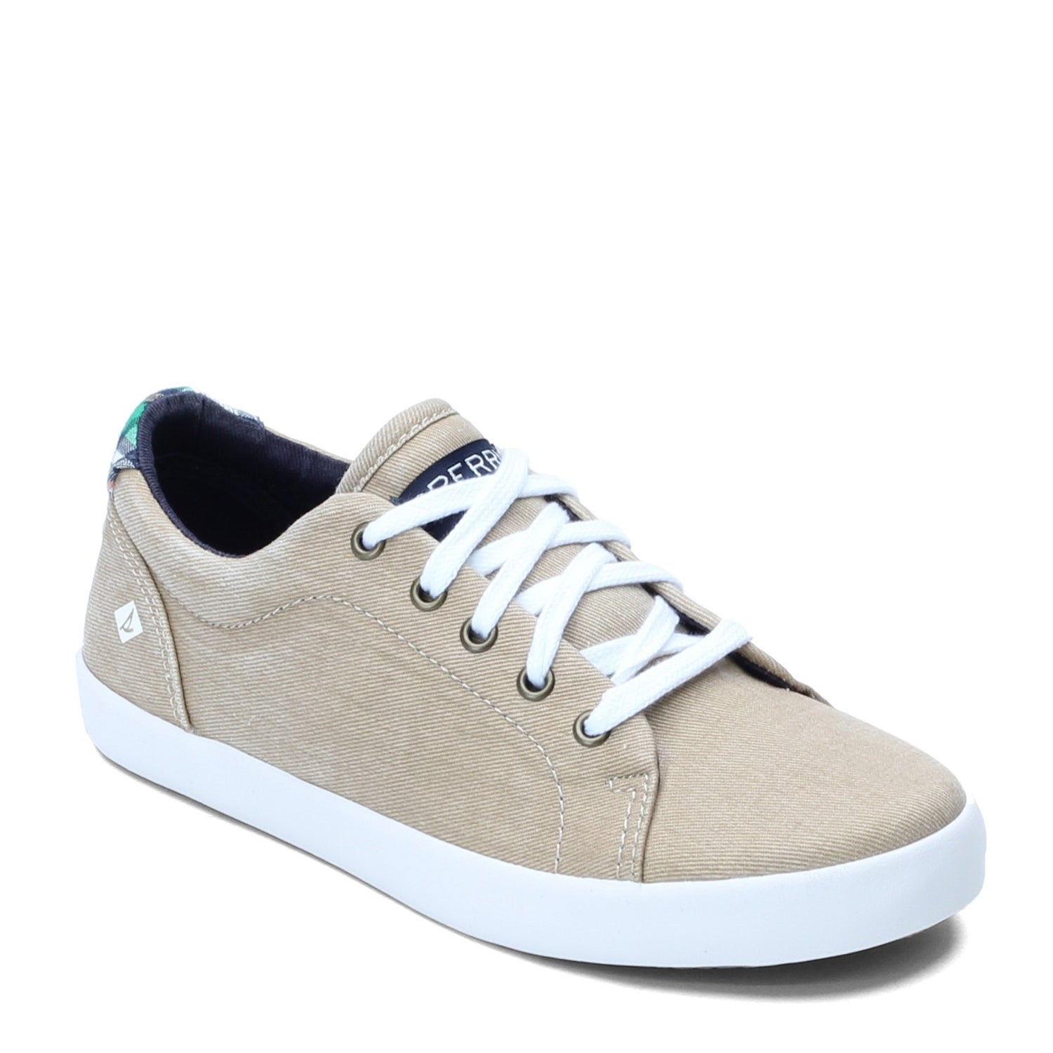 Peltz Shoes  Boy's Sperry Tuck Sneaker - Little Kid & Big Kid KHAKI SCK263057