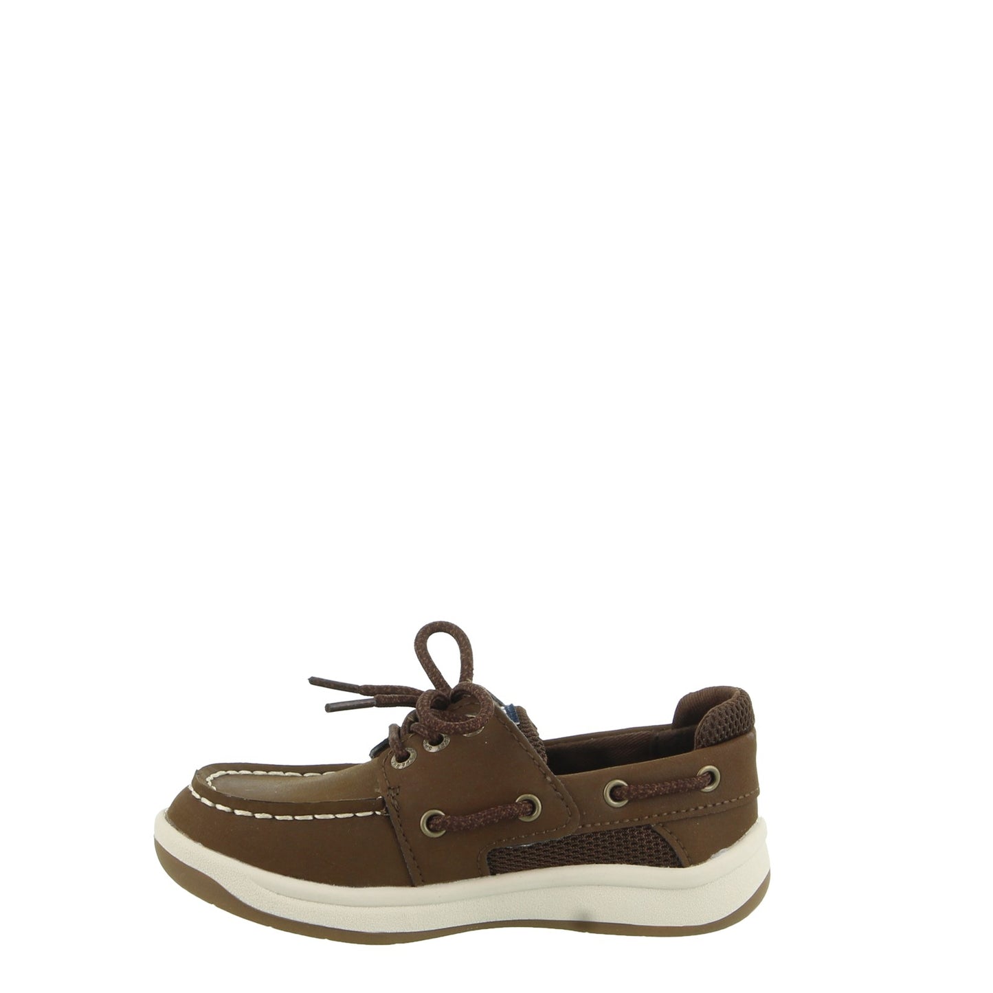 Peltz Shoes  Boy's Sperry Convoy Jr Boat Shoe - Toddler & Little Kid DARK BROWN SCL261771