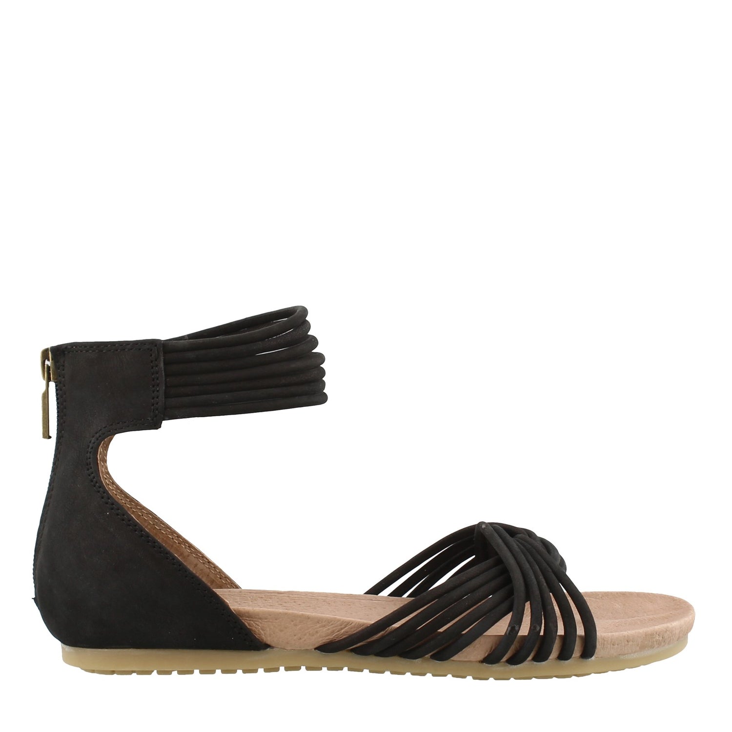Peltz Shoes  Women's Adam Tucker Serene Sandals BLACK SERENE8-BLACK