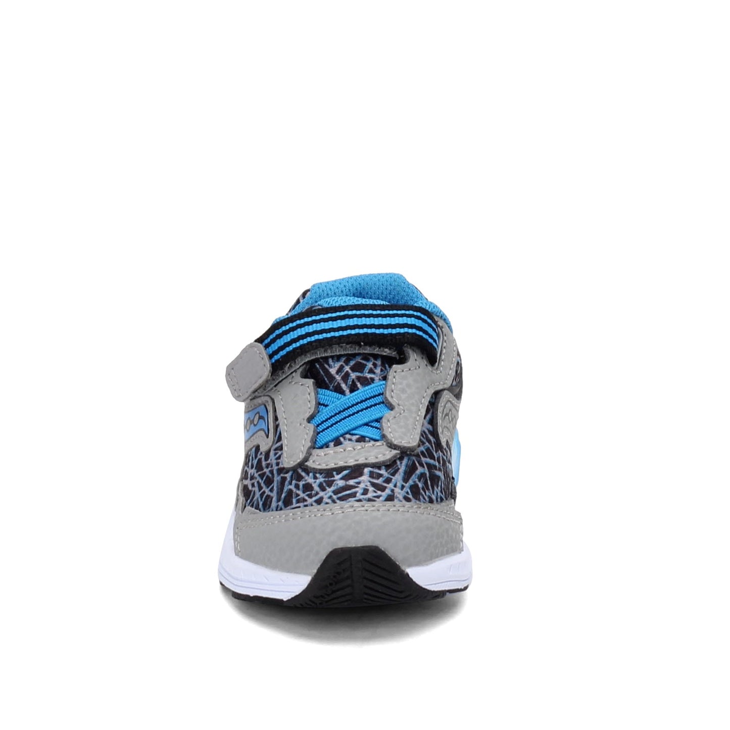 Peltz Shoes  Boy's Saucony Ride 10 JR Sneaker - Toddler & Little Kid GREY BLUE SL263405