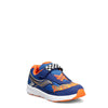Peltz Shoes  Boy's Saucony Ride 10 JR Sneaker - Toddler & Little Kid BLUE ORANGE SL264985