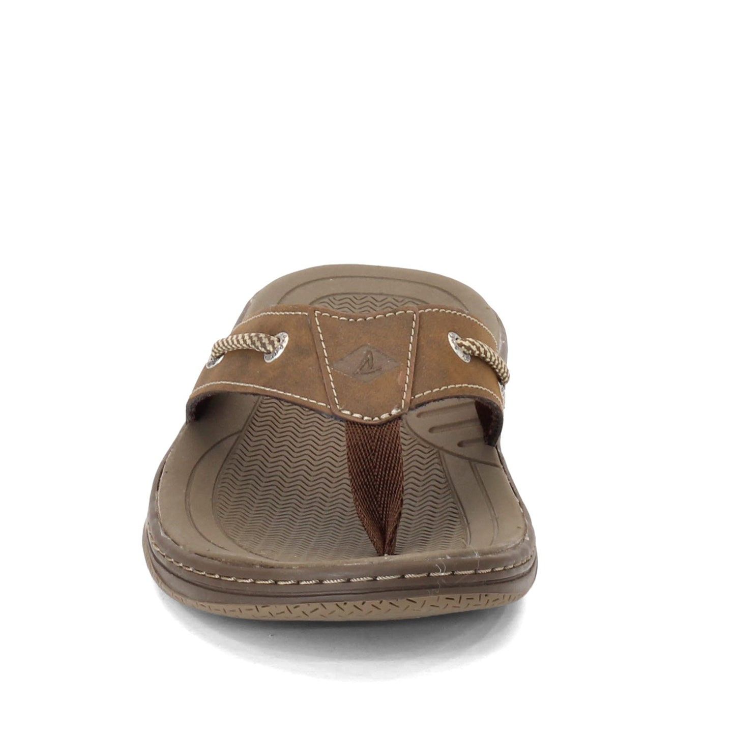 Peltz Shoes  Men's Sperry Havasu Thong Sandal BROWN TONAL STS11971