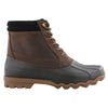 Peltz Shoes  Men's Sperry Brewster Waterproof Boot CHOCOLATE BLACK STS19274
