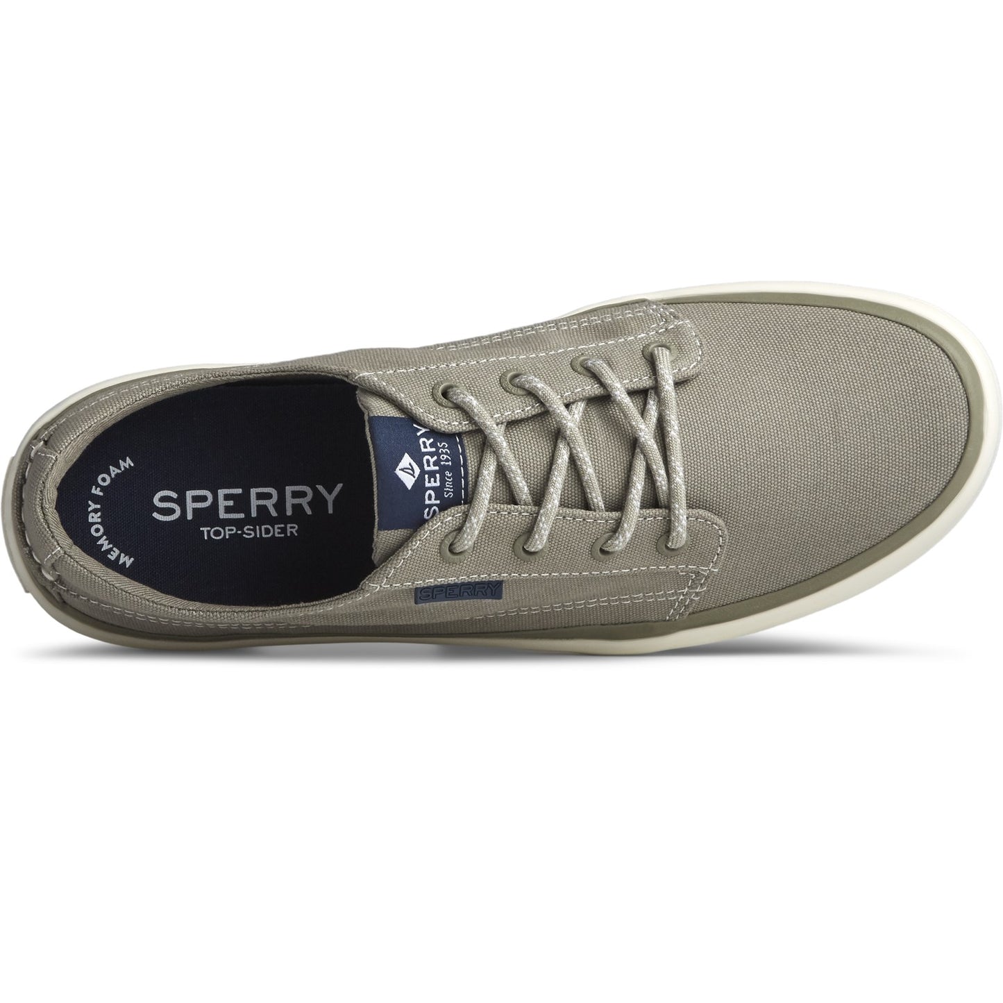 Peltz Shoes  Men's Sperry Coast Line Blucher Sneaker OLIVE STS22105