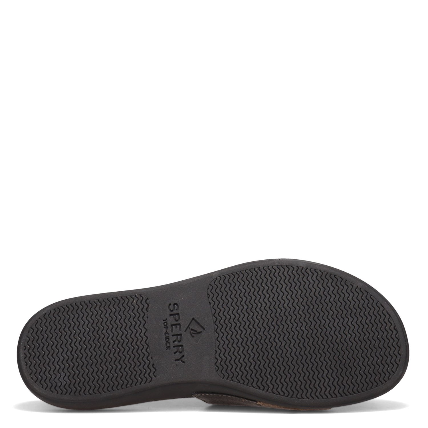 Peltz Shoes  Men's Sperry Dock Slide Plushwave Sandal BLACK STS22213