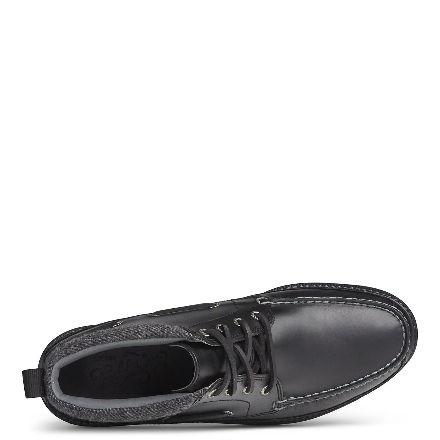 Peltz Shoes  Men's Sperry Gold Cup Authentic Original Chukka Boot BLACK STS22587