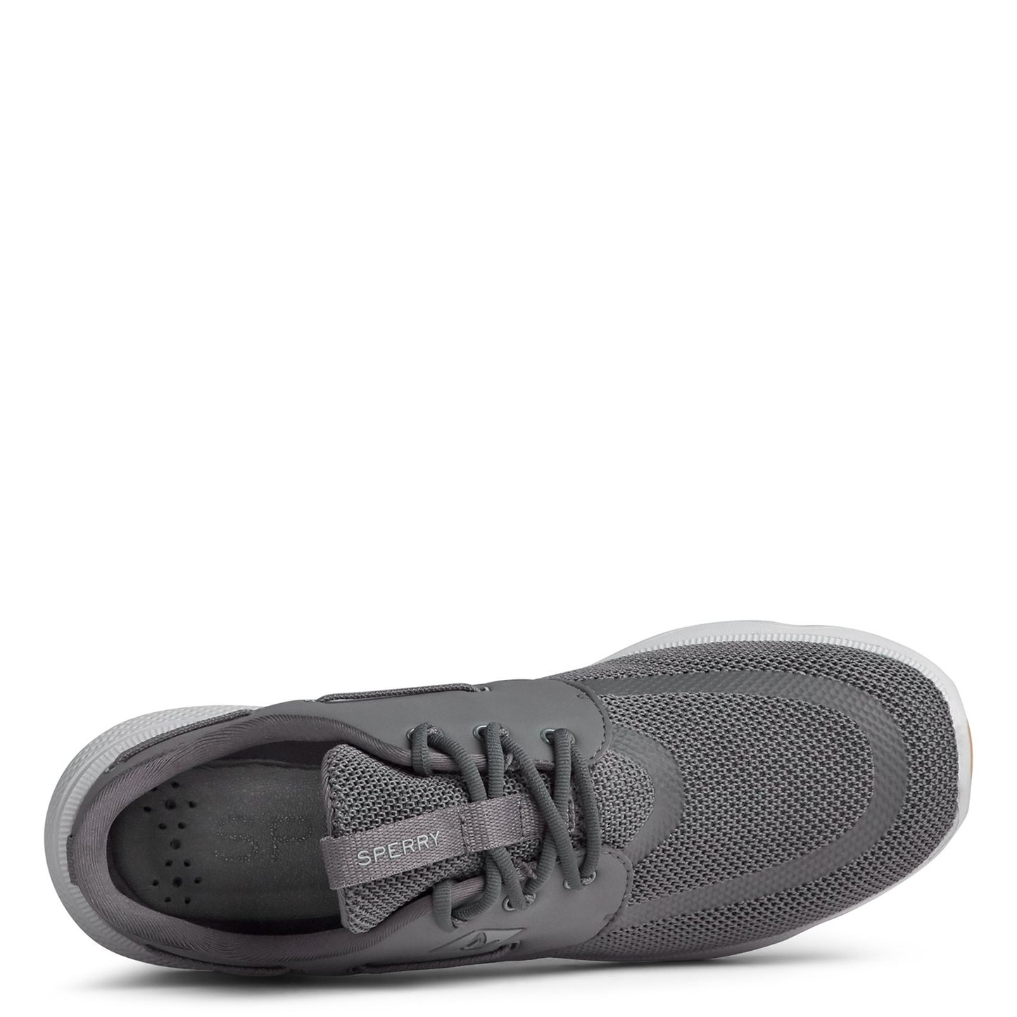 Peltz Shoes  Men's Sperry 7 Seas 3 Eye Sneaker CHARCOAL STS22847
