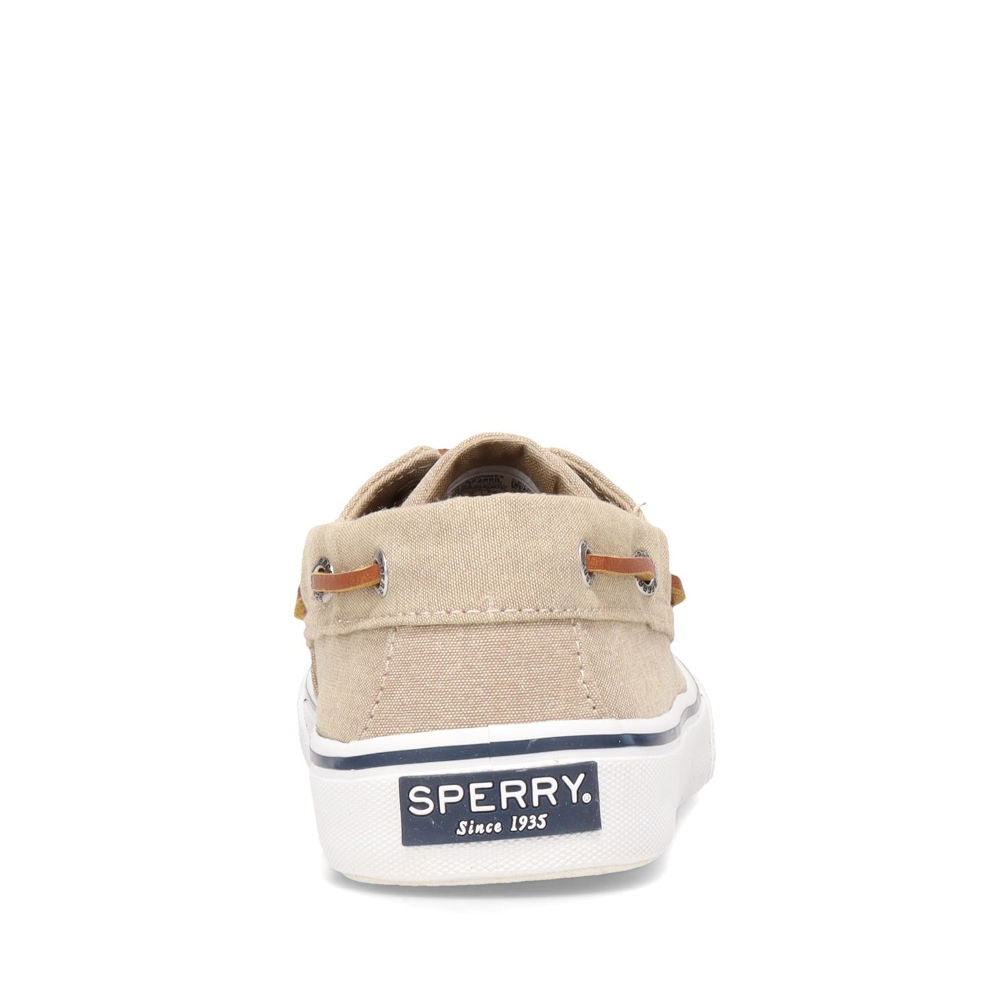 Peltz Shoes  Men's Sperry Bahama II Sneaker TAN CHAMBRAY STS22958