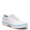 Peltz Shoes  Men's Sperry Halyard CVO Sneaker WHITE BLUE STS23044