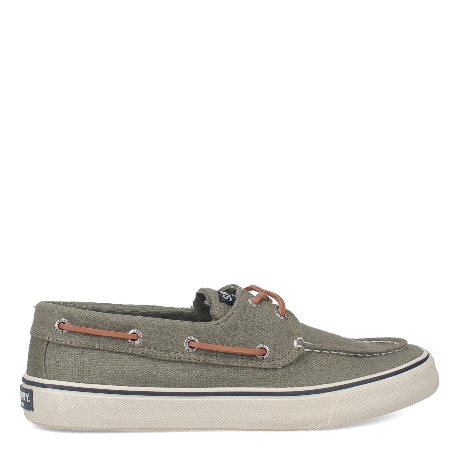 Peltz Shoes  Men's Sperry Bahama II Sneaker BAJA LINEN OLIVE STS23050