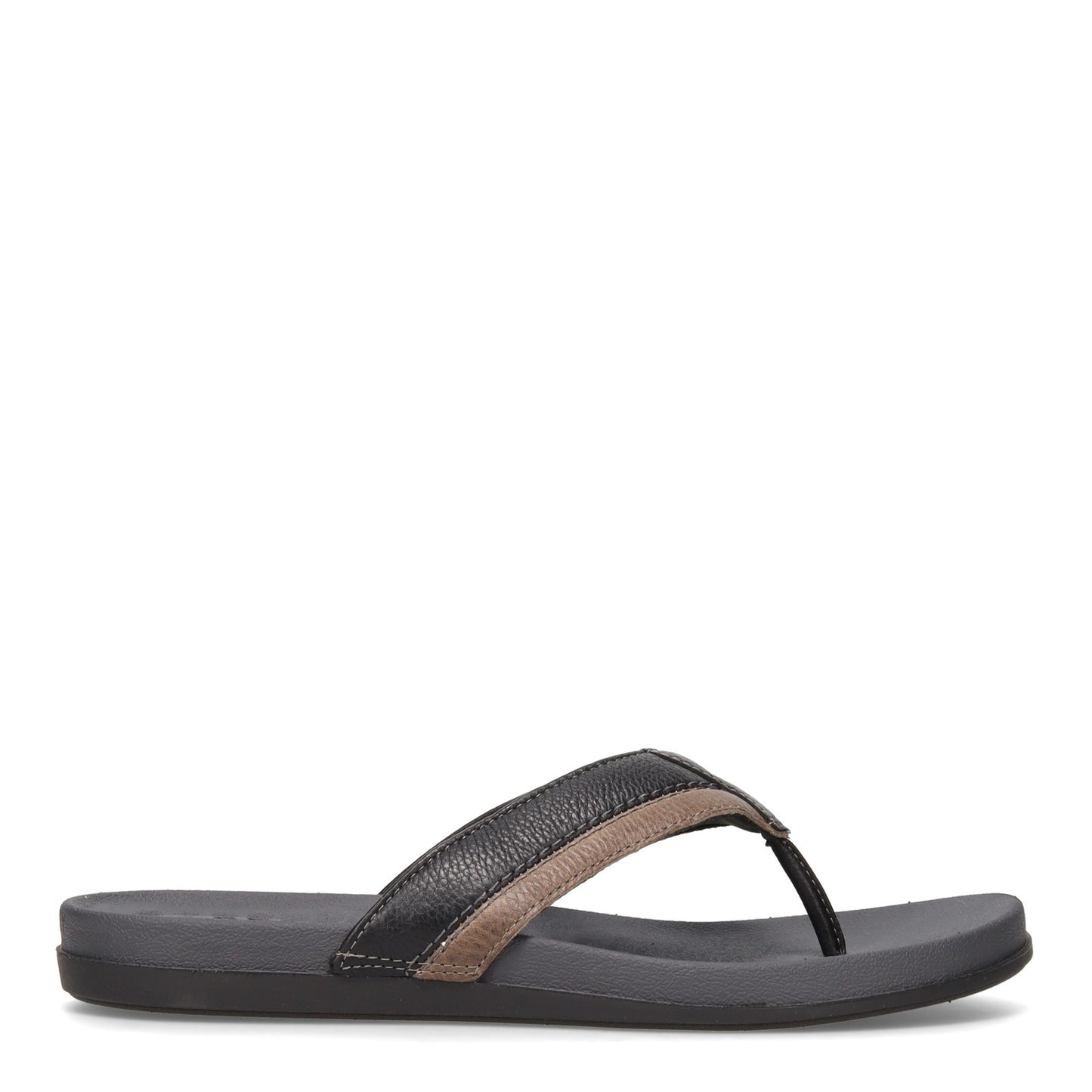 Peltz Shoes  Men's Sperry Plushwave Thong Sandal BLACK STS23331