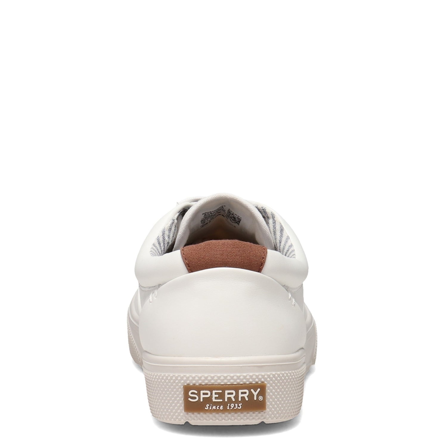 Peltz Shoes  Men's Sperry Halyard CVO Plushstep Sneaker WHITE STS23574