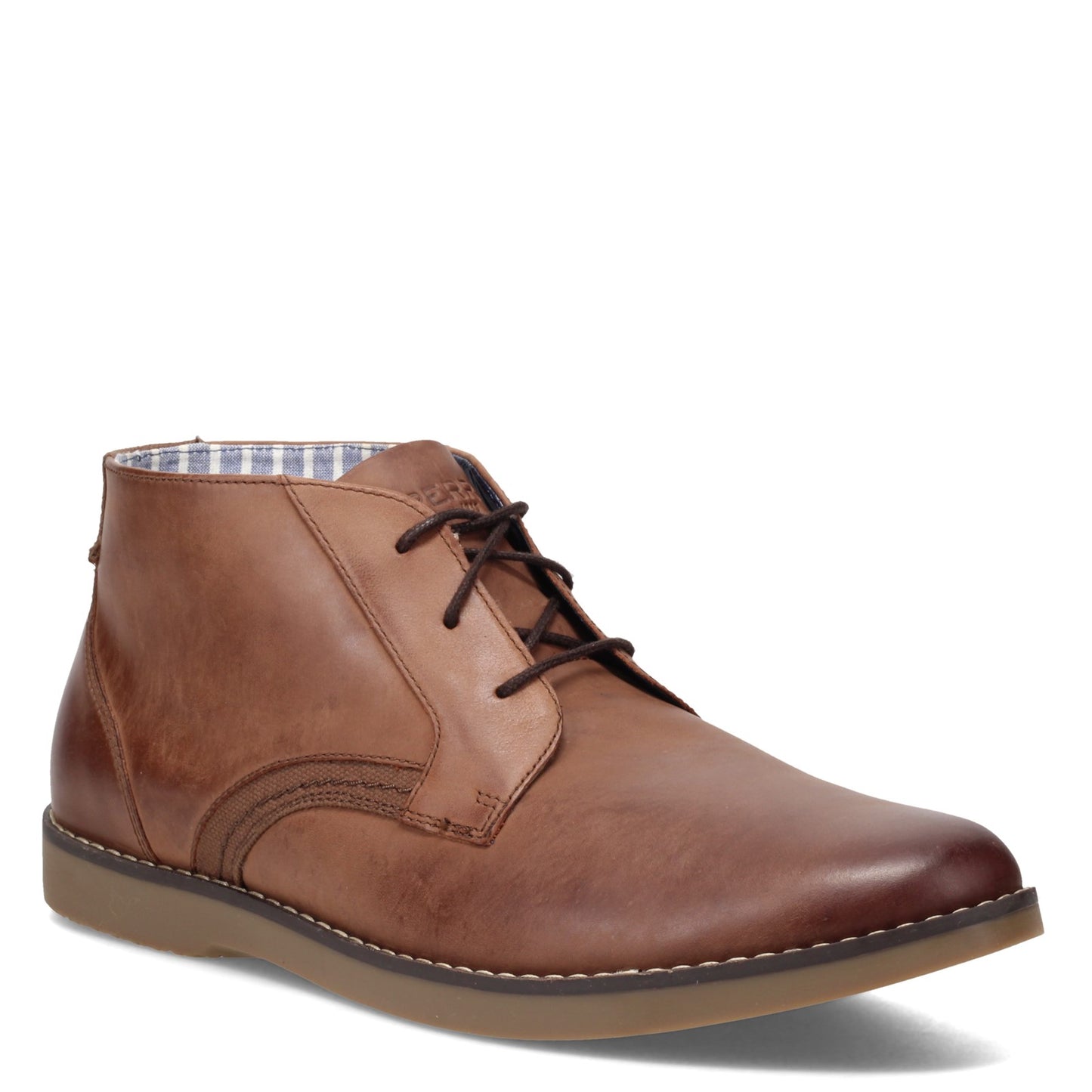 Peltz Shoes  Men's Sperry Newman Chukka Boot BROWN STS23738