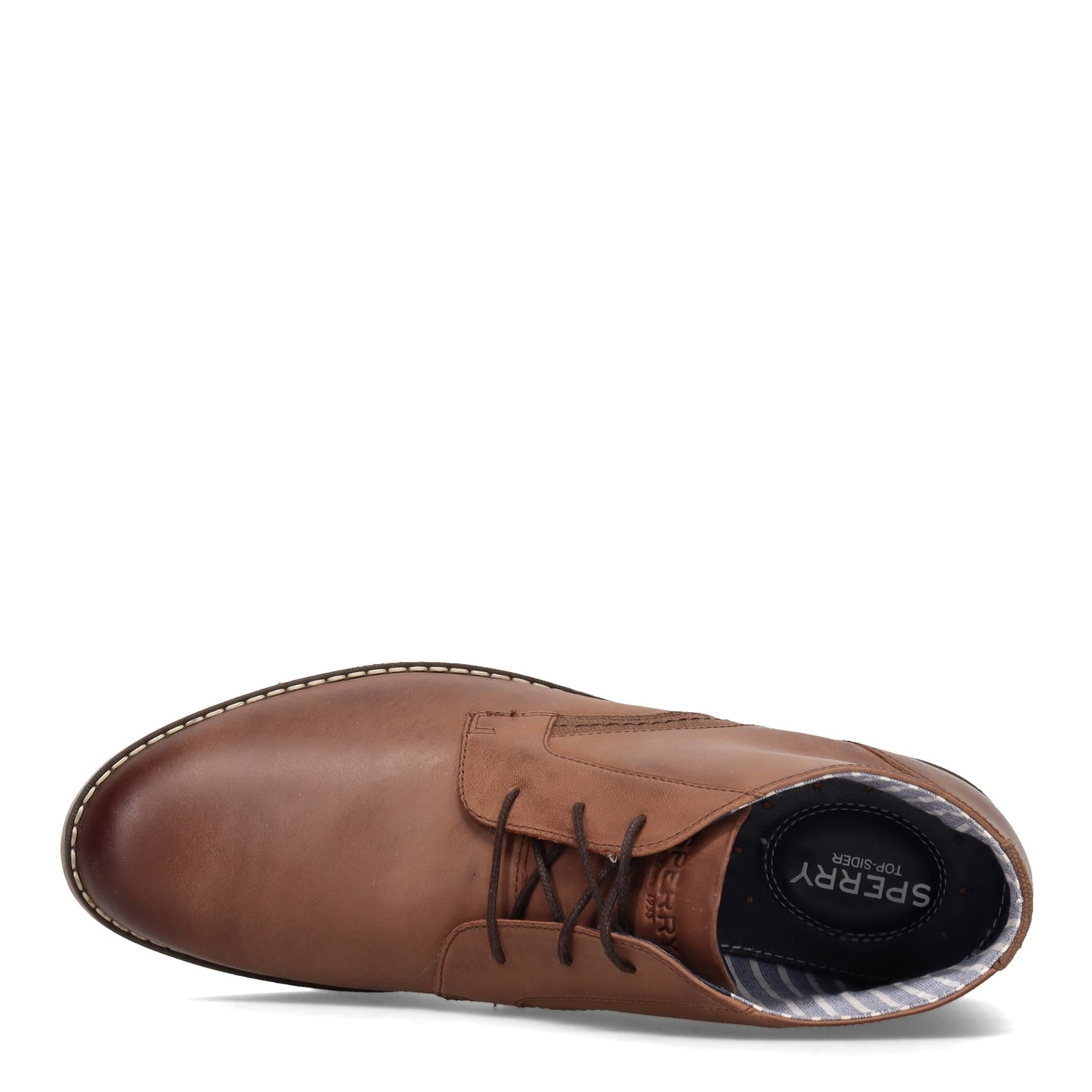Peltz Shoes  Men's Sperry Newman Chukka Boot BROWN STS23738