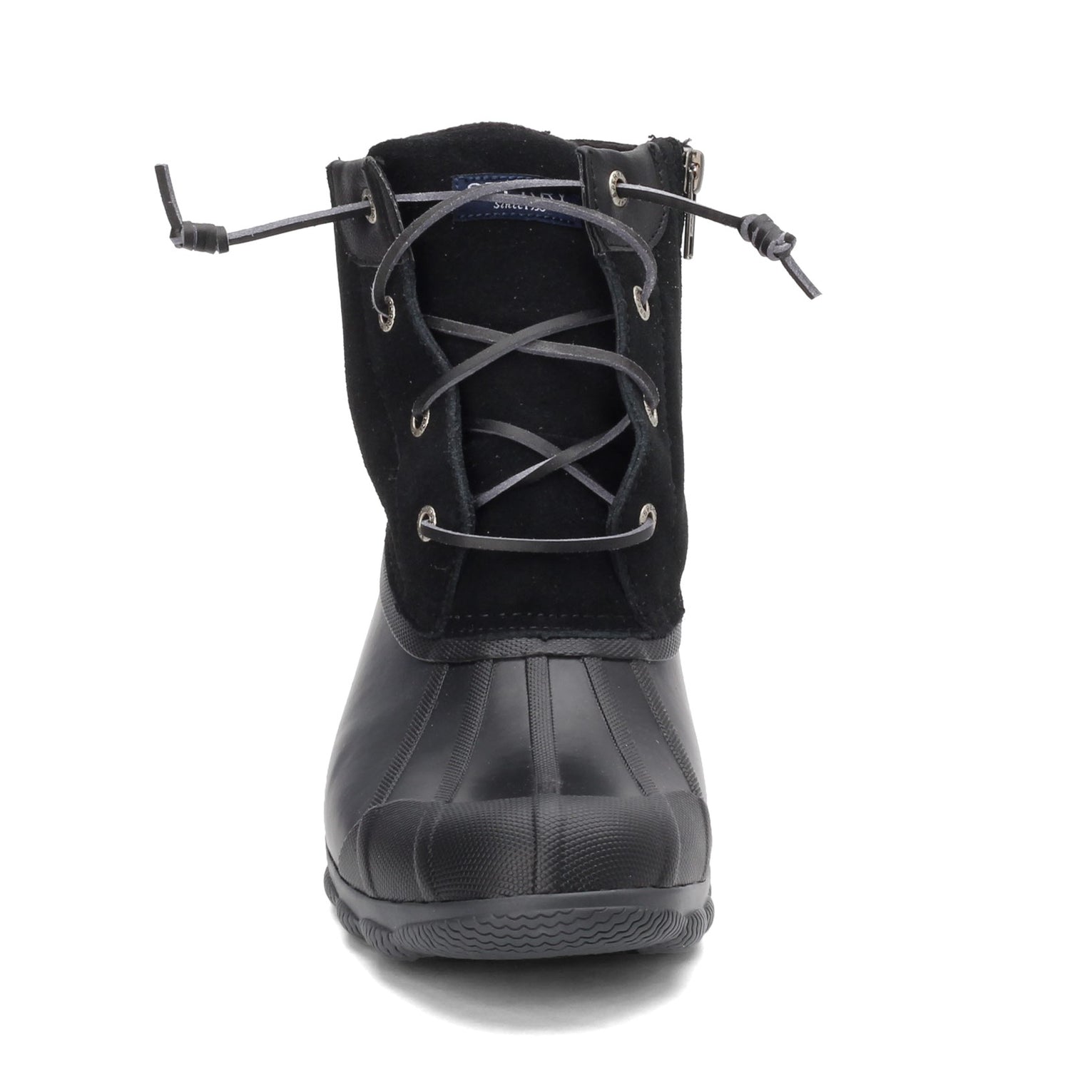 Peltz Shoes  Women's Sperry Syren Gulf Duck Boot BLACK STS80422