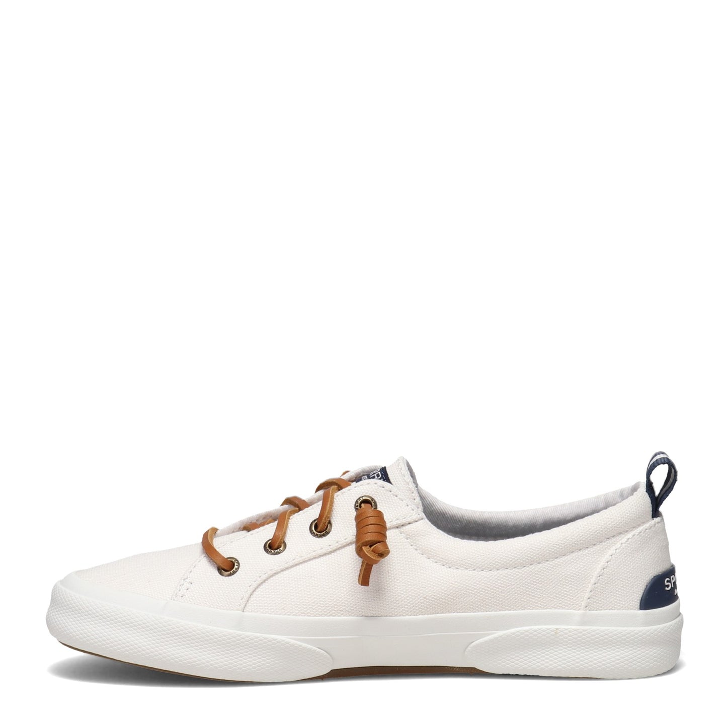 Peltz Shoes  Women's Sperry Pier Wave LTT Sneaker WHITE STS85102
