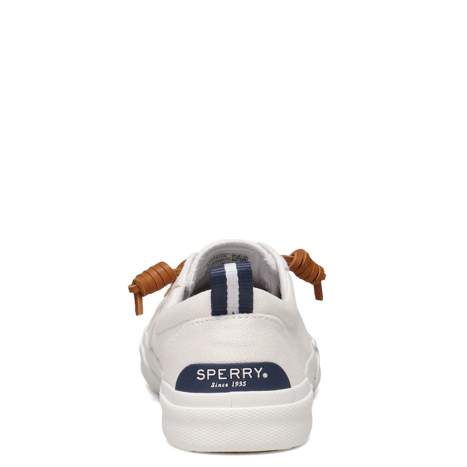 Peltz Shoes  Women's Sperry Pier Wave LTT Sneaker WHITE STS85102