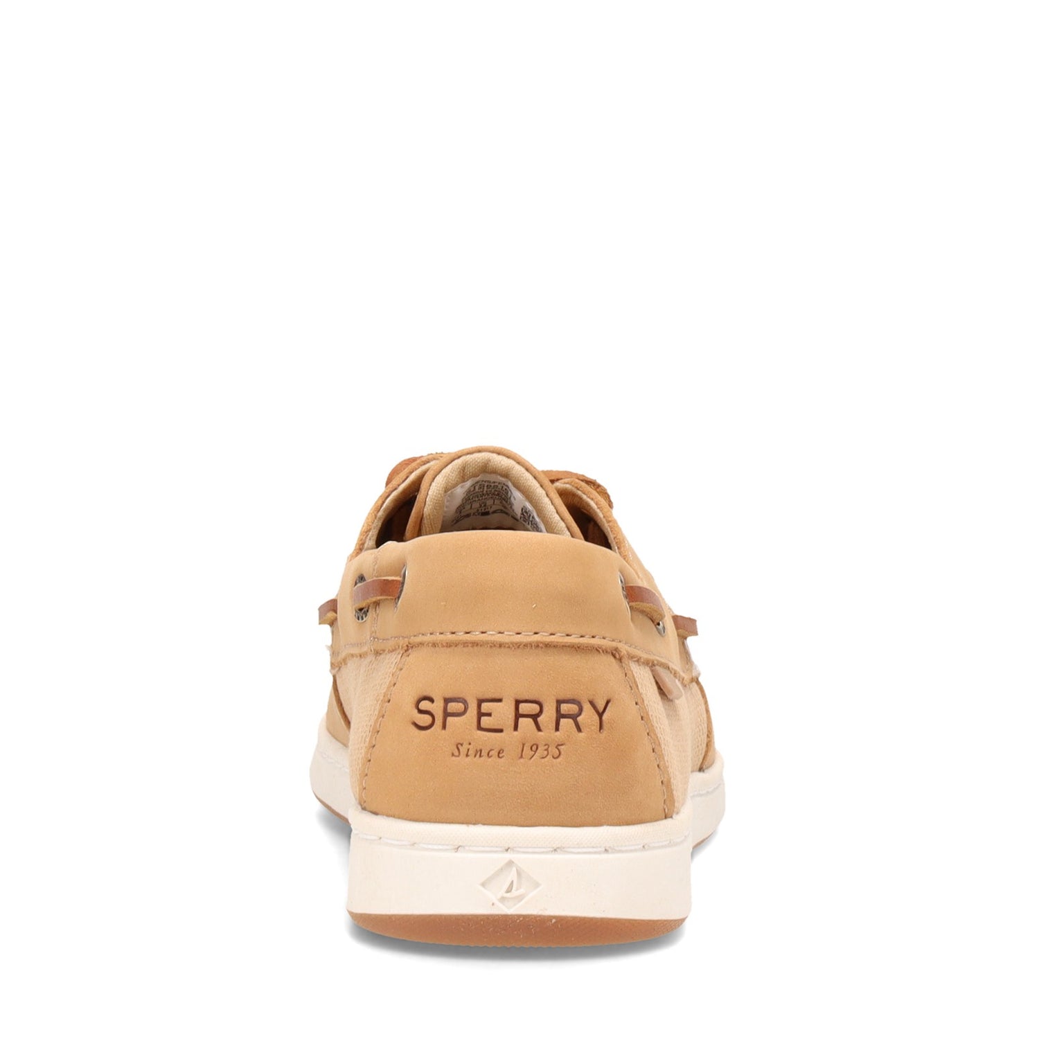 Peltz Shoes  Women's Sperry Coastfish 2-Eye Boat Shoe TAN GOLD STS85161
