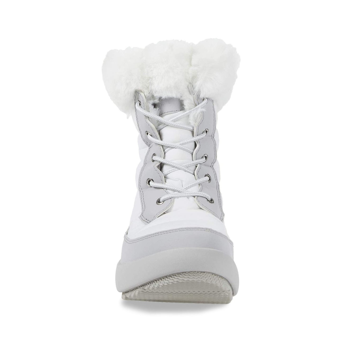 Peltz Shoes  Women's Sperry Bearing Plushwave Boot WINTER WHITE STS85783