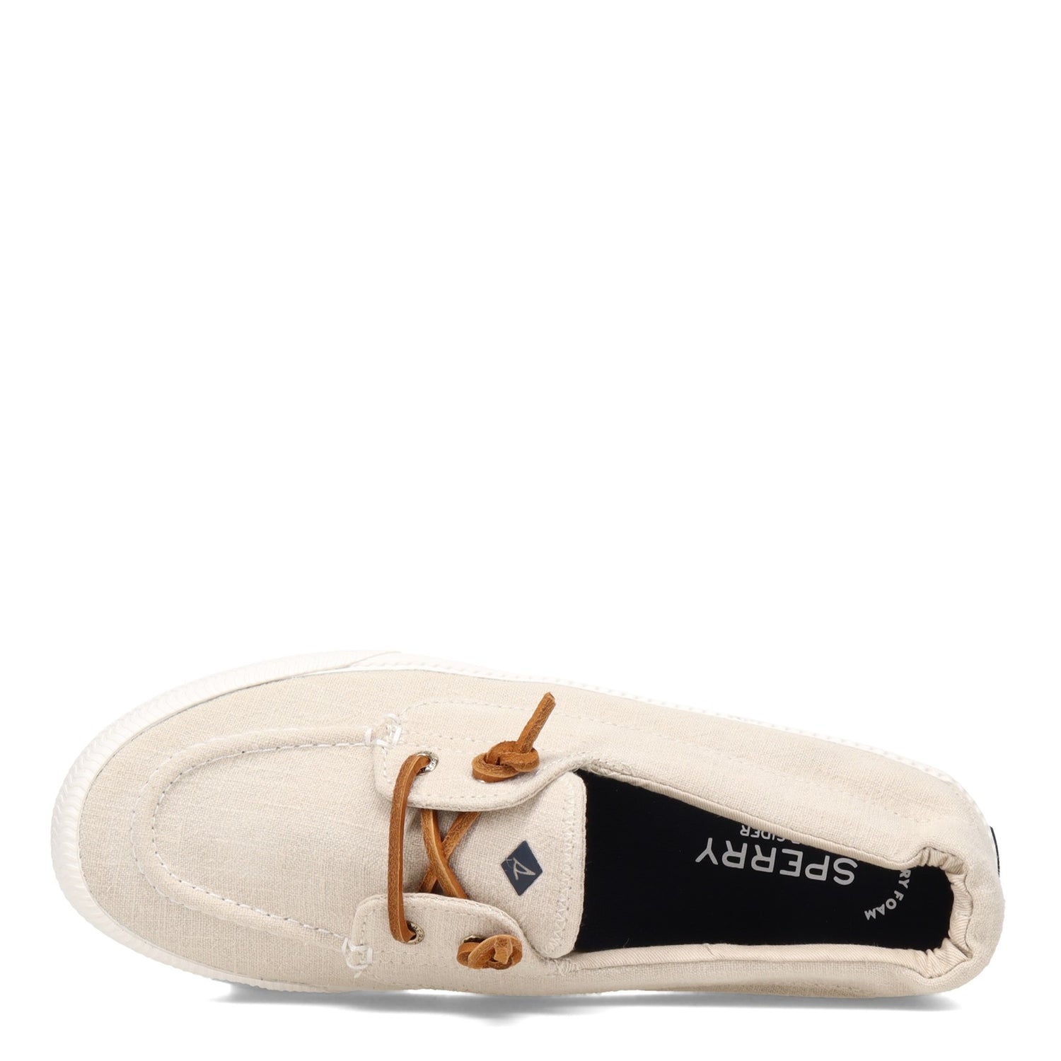 Peltz Shoes  Women's Sperry Lounge Away 2 Boat Shoe NATURAL STS86006