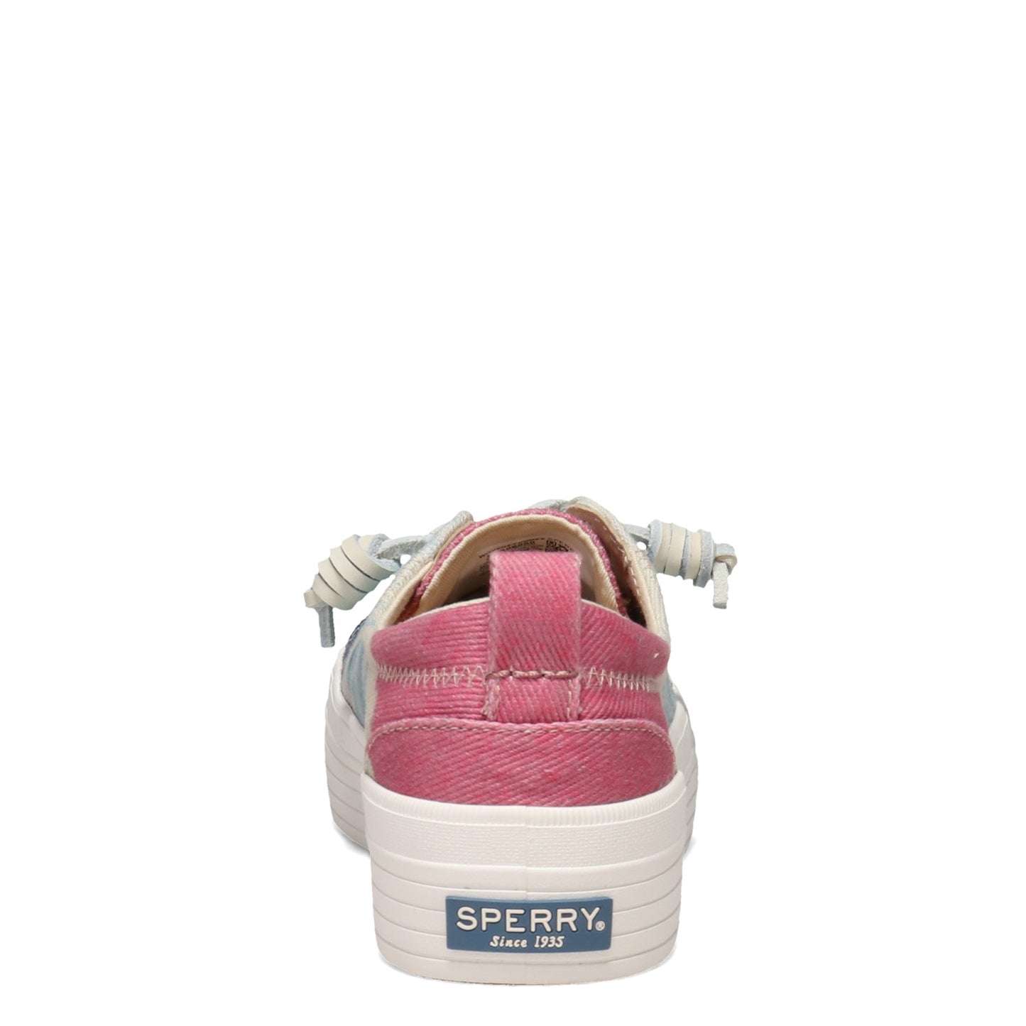 Peltz Shoes  Women's Sperry Crest Vibe Platform Tie Dye Sneaker PINK MULTI STS86868