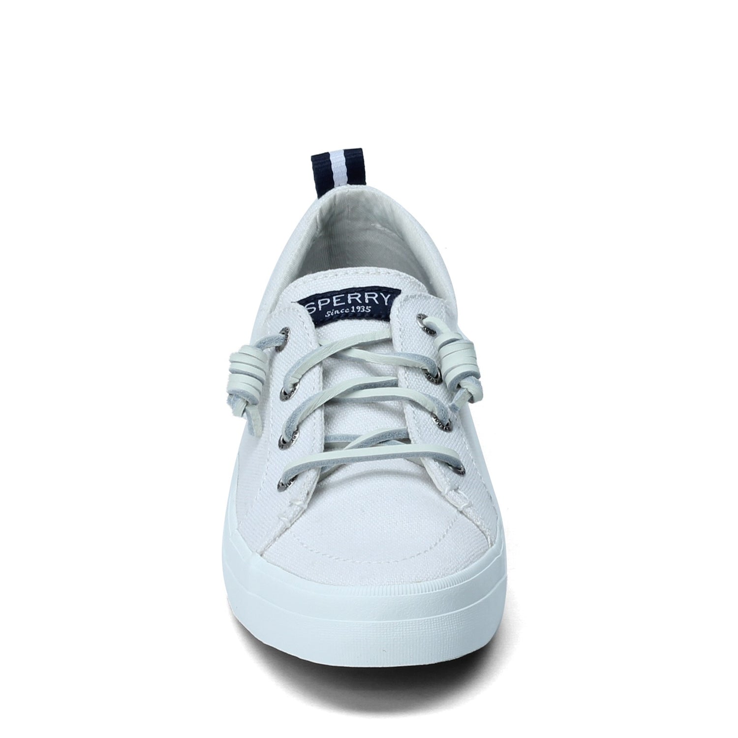 Peltz Shoes  Women's Sperry Crest Vibe Sneaker WHITE STS99250