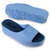 Peltz Shoes  Women's Lemon Jelly Sunny Slide Sandal BABY BLUE SUNNY03-BLUE