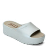 Peltz Shoes  Women's Lemon Jelly Sunny Slide Sandal GRAY SUNNY05-GREY
