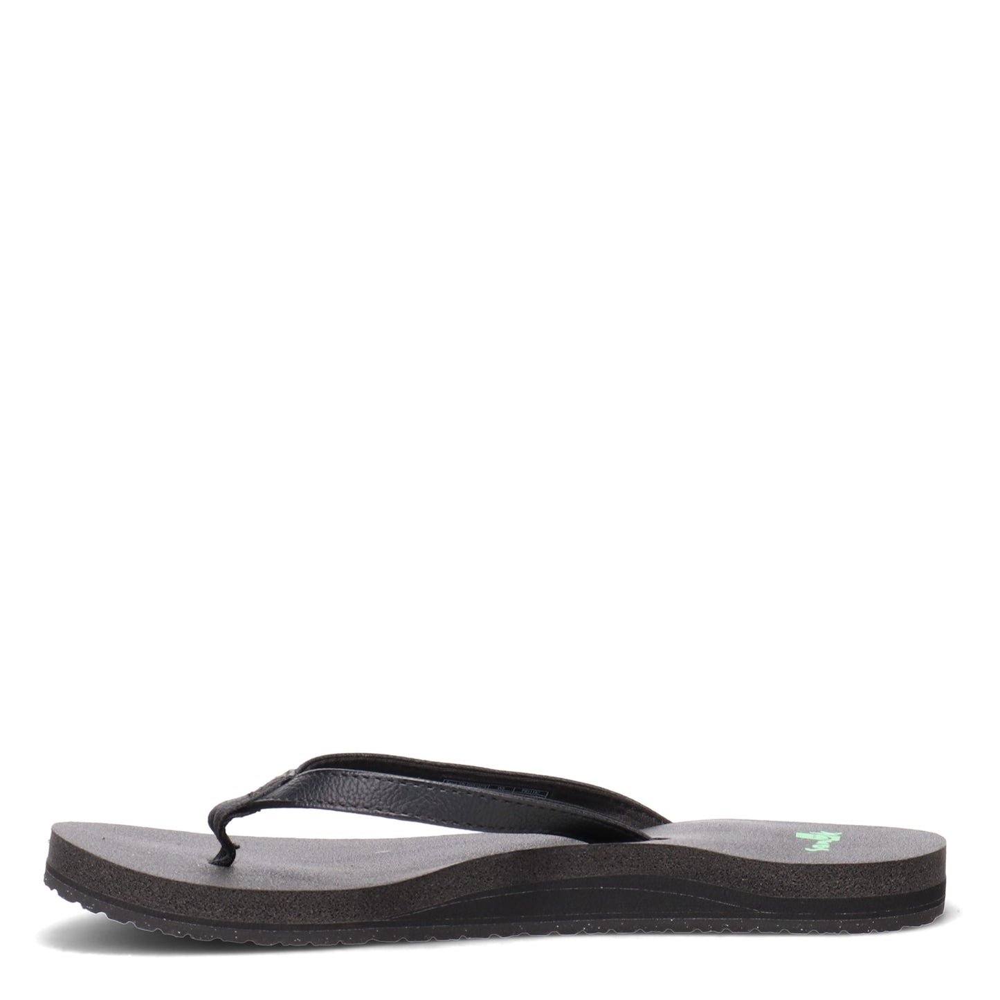 Peltz Shoes  Women's Sanuk Yoga Joy Sandal BLACK SMOOTH SWS10275-BLK