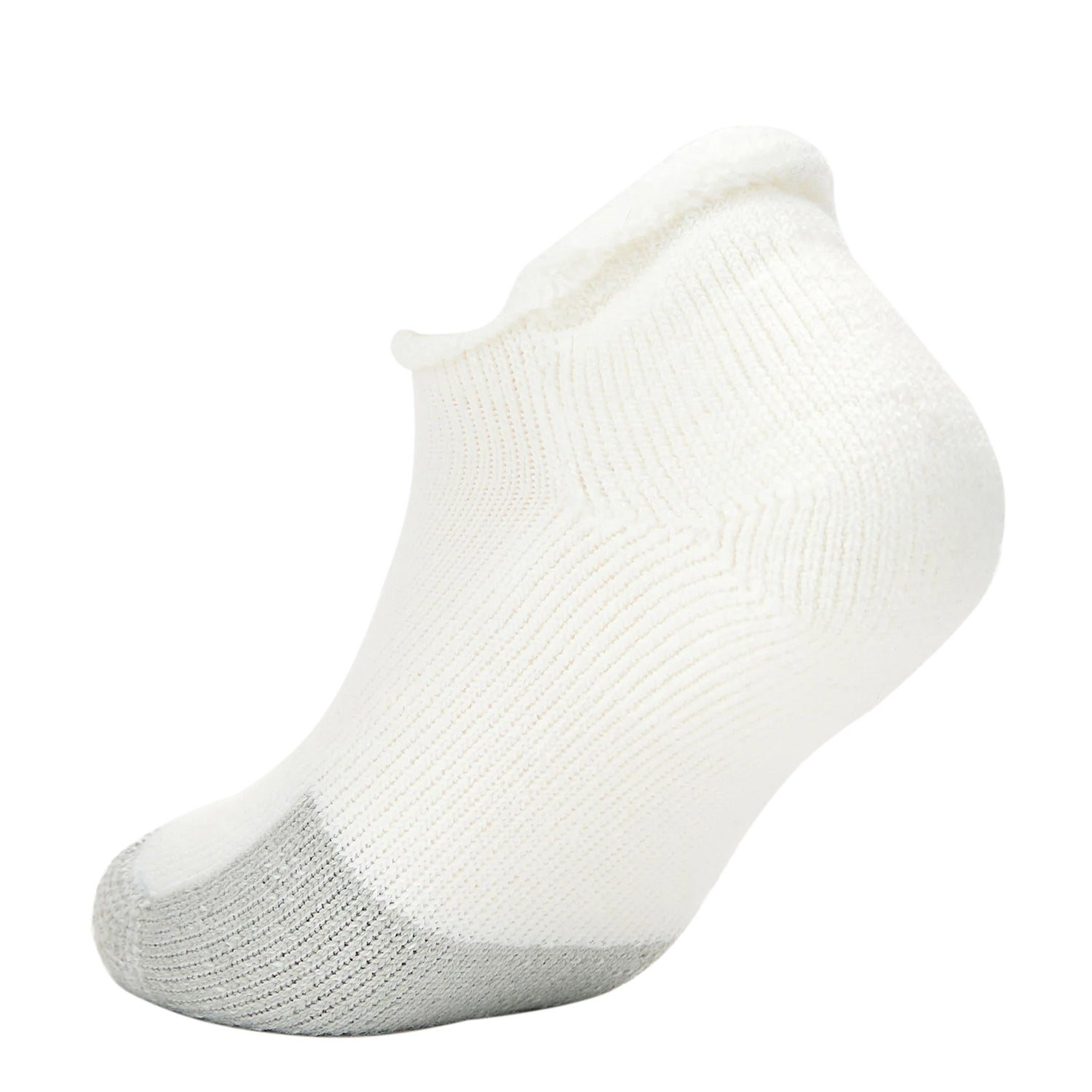 Peltz Shoes  Unisex Thorlo Tennis Maximum Cushion Rolltop - T Socks - Medium - 1 Pack White T-11 004