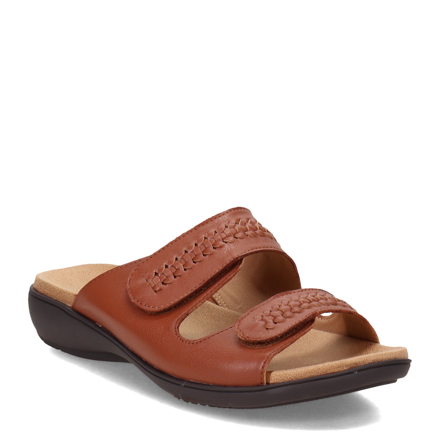 Peltz Shoes  Women's Trotters Rhianna Sandal LUGGAGE T2272-215