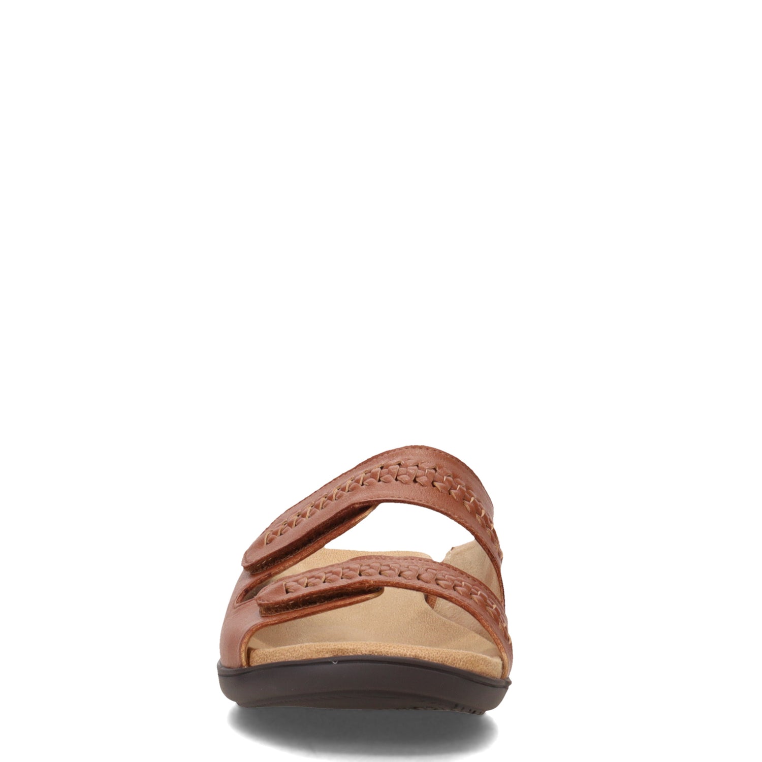 Peltz Shoes  Women's Trotters Rhianna Sandal LUGGAGE T2272-215