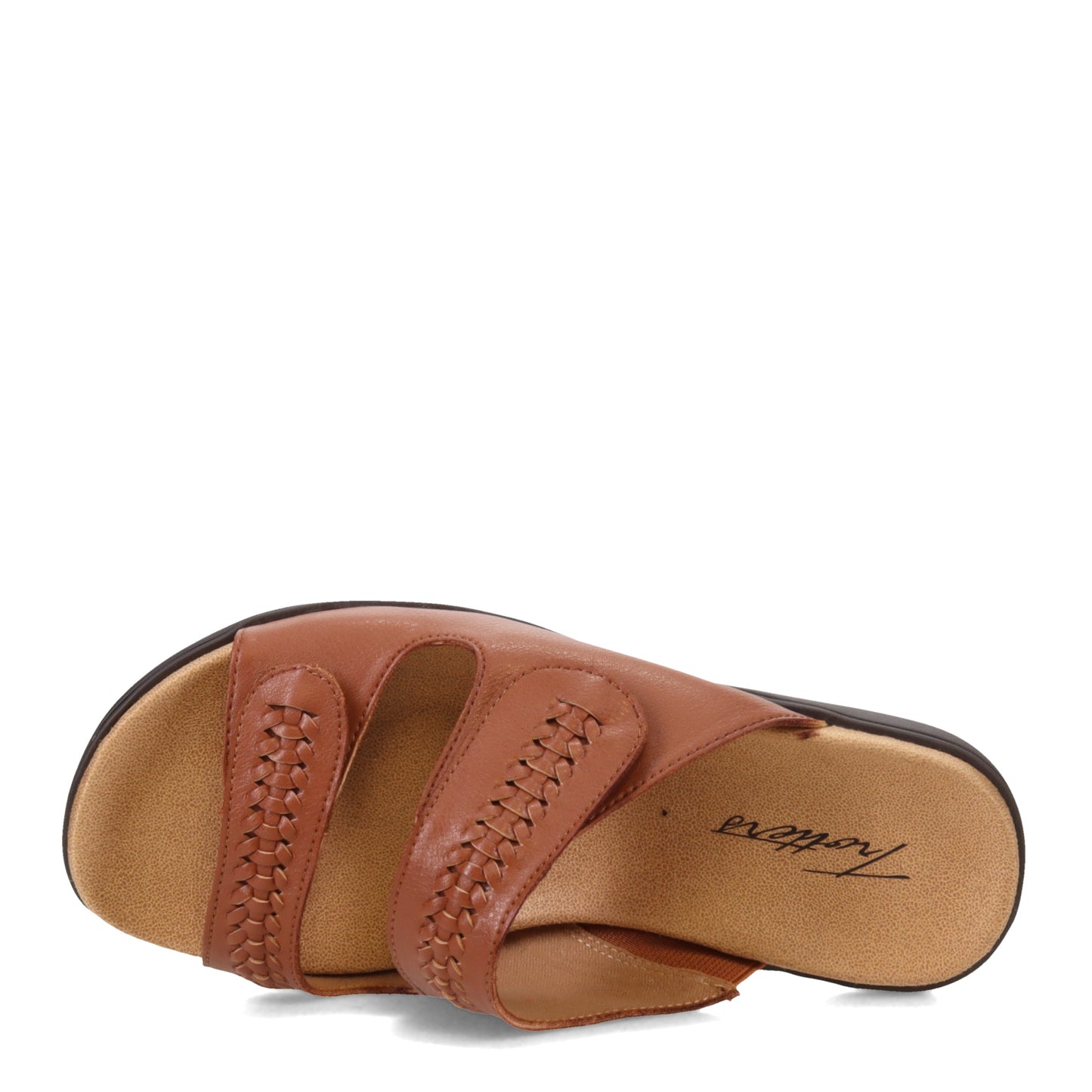 Peltz Shoes  Women's Trotters Rhianna Sandal LUGGAGE T2272-215