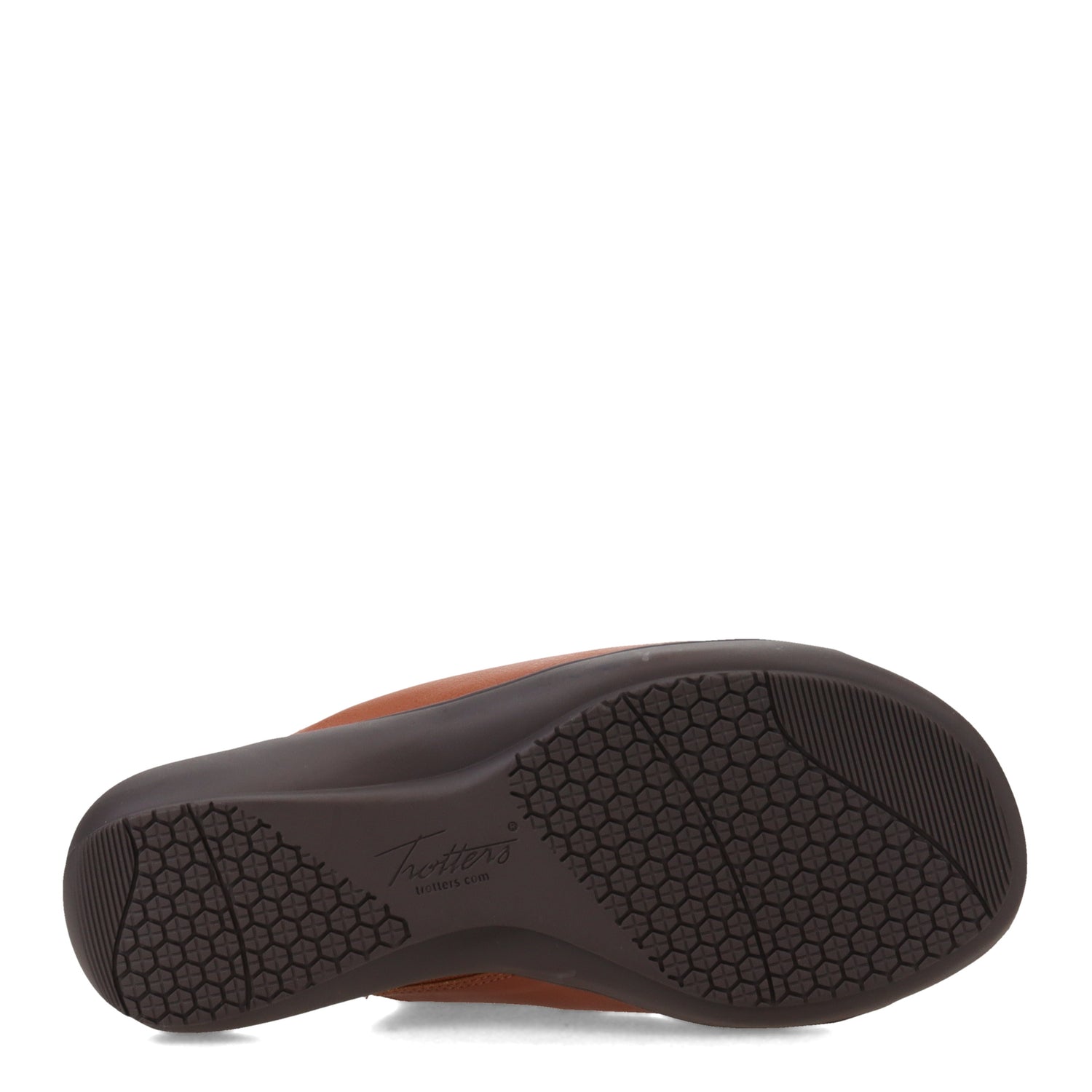 Peltz Shoes  Women's Trotters Rhianna Sandal LUGGAGE T2272-215