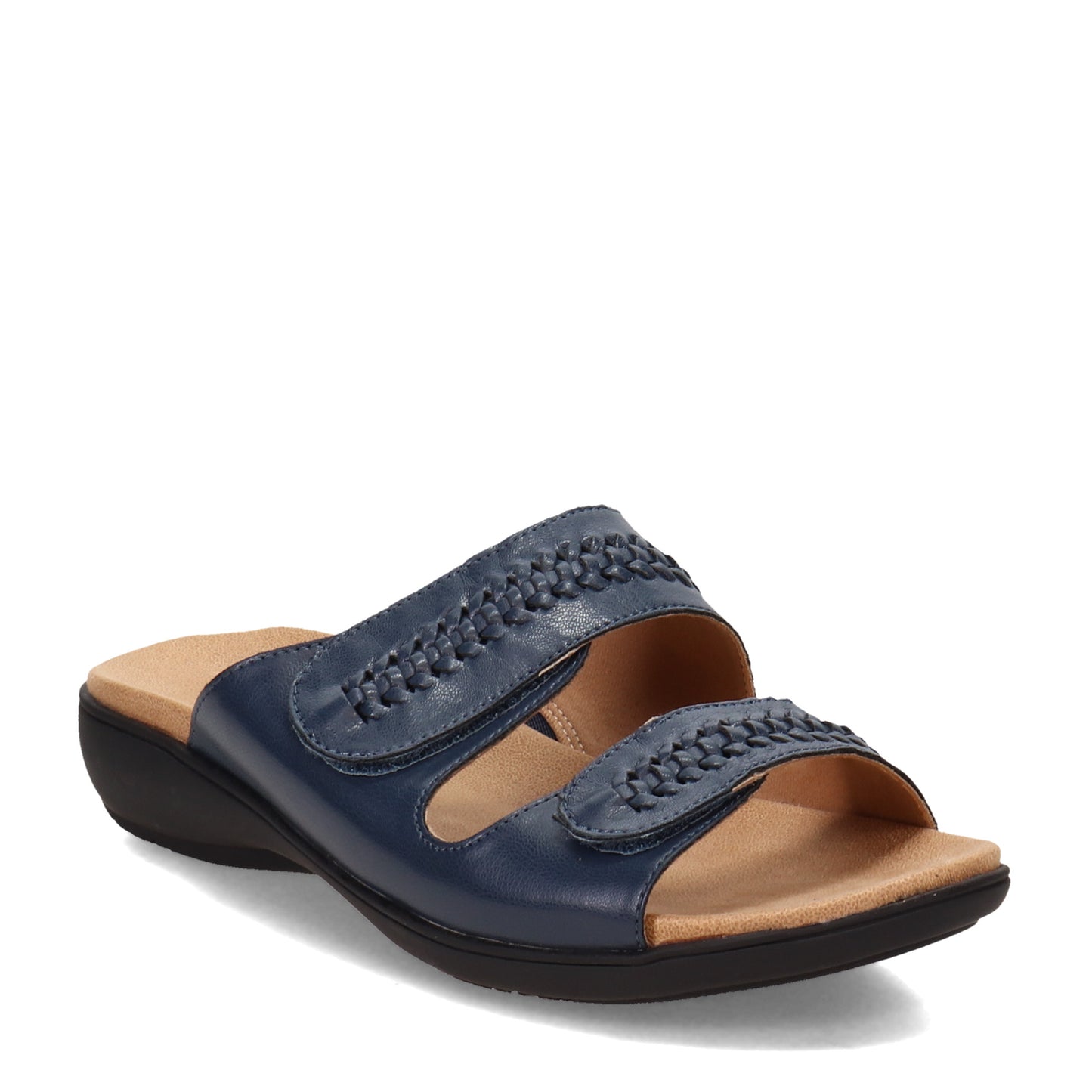 Peltz Shoes  Women's Trotters Rhianna Sandal NAVY T2272-400