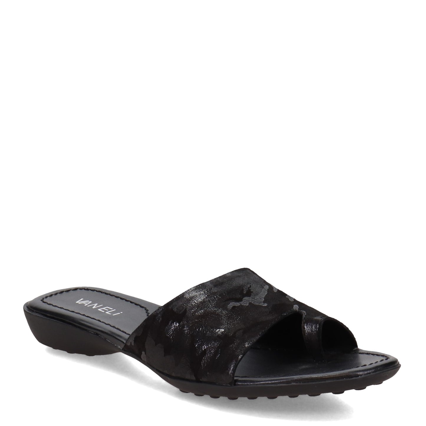 Peltz Shoes  Women's Vaneli Tallis Sandal BLACK TALLIS-BLK CARN