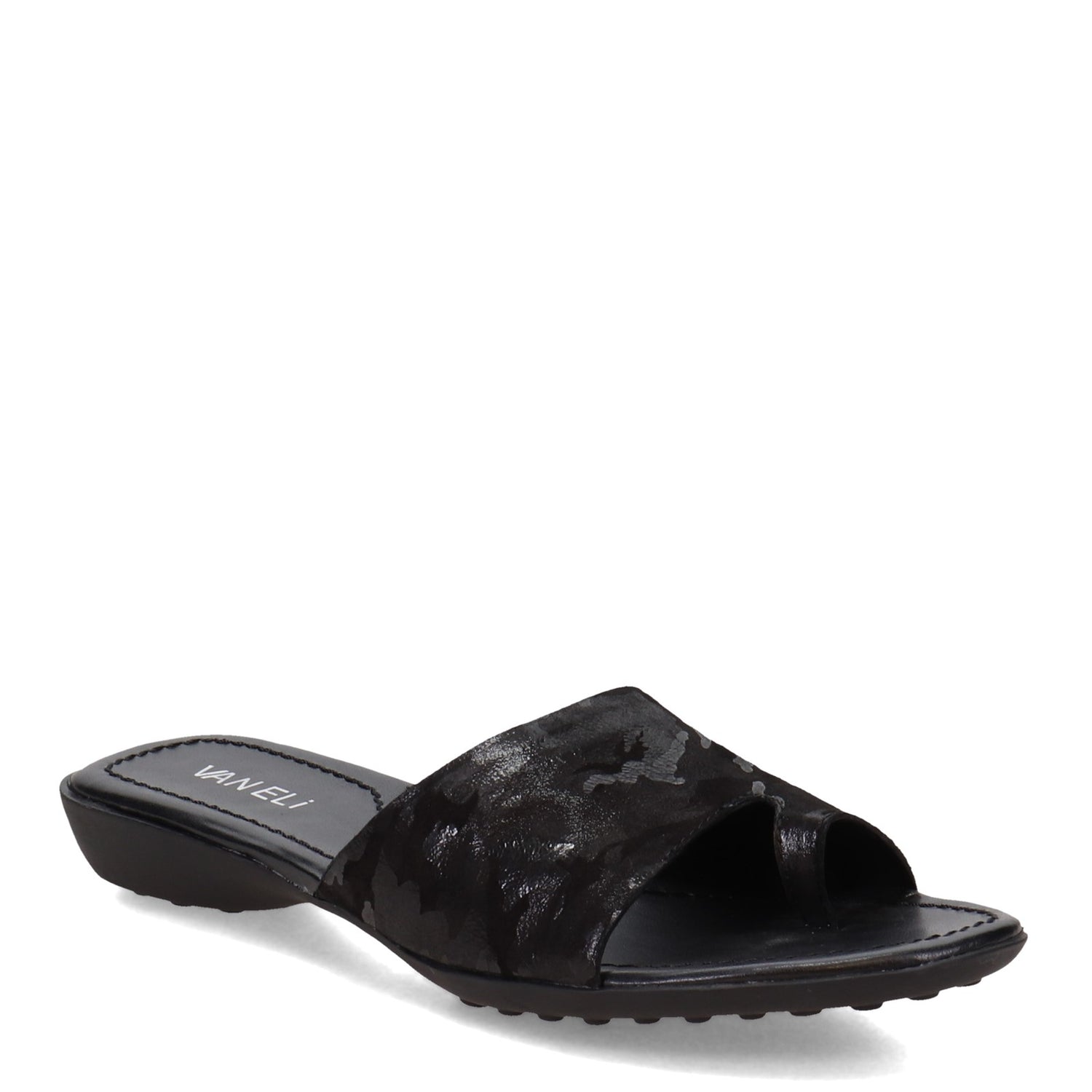 Peltz Shoes  Women's Vaneli Tallis Sandal BLACK TALLIS-BLK CARN
