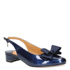 Peltz Shoes  Women's J Renee Tanay Pump Navy Patent TANAY-PANVY