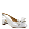 Peltz Shoes  Women's J Renee Tanay Pump White Patent TANAY-PAWHT