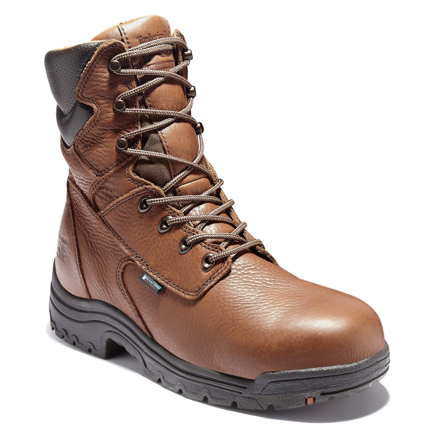 Peltz Shoes  Men's Timberland PRO Titan 8in Alloy Toe Boot BROWN TB047019210