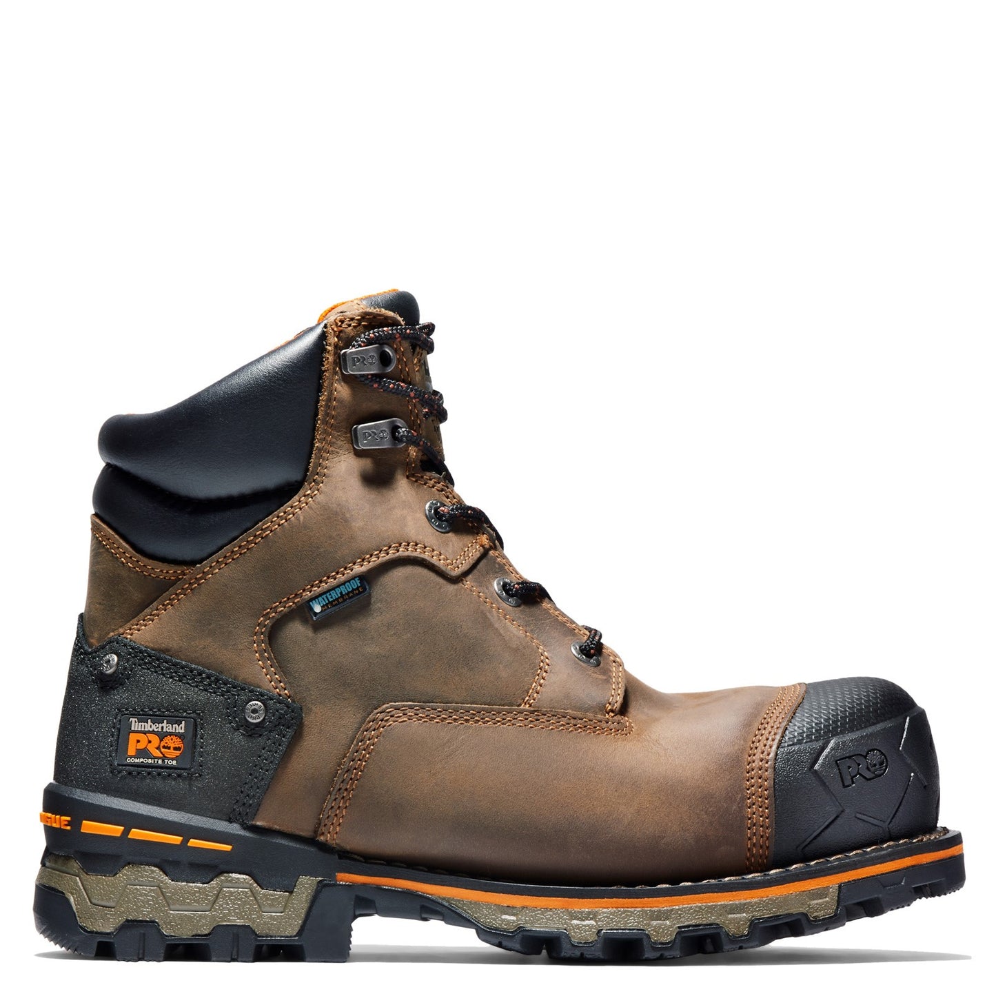 Peltz Shoes  Men's Timberland Pro Boondock HD Composite Toe Work Boot BROWN TAN TB092615214