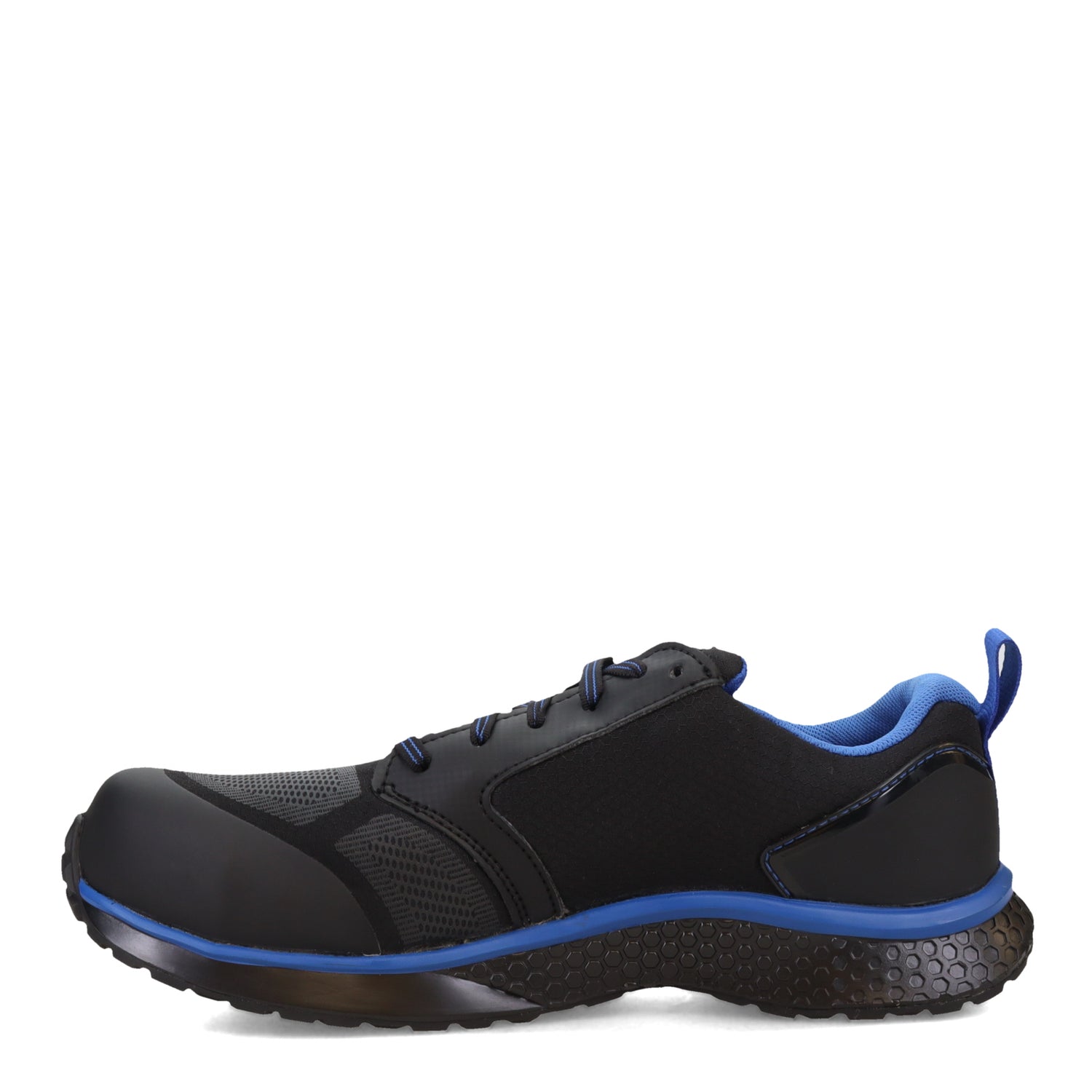 Peltz Shoes  Men's Timberland Pro Reaxion Low Comp Toe Work Shoe Black/Blue TB0A278B001