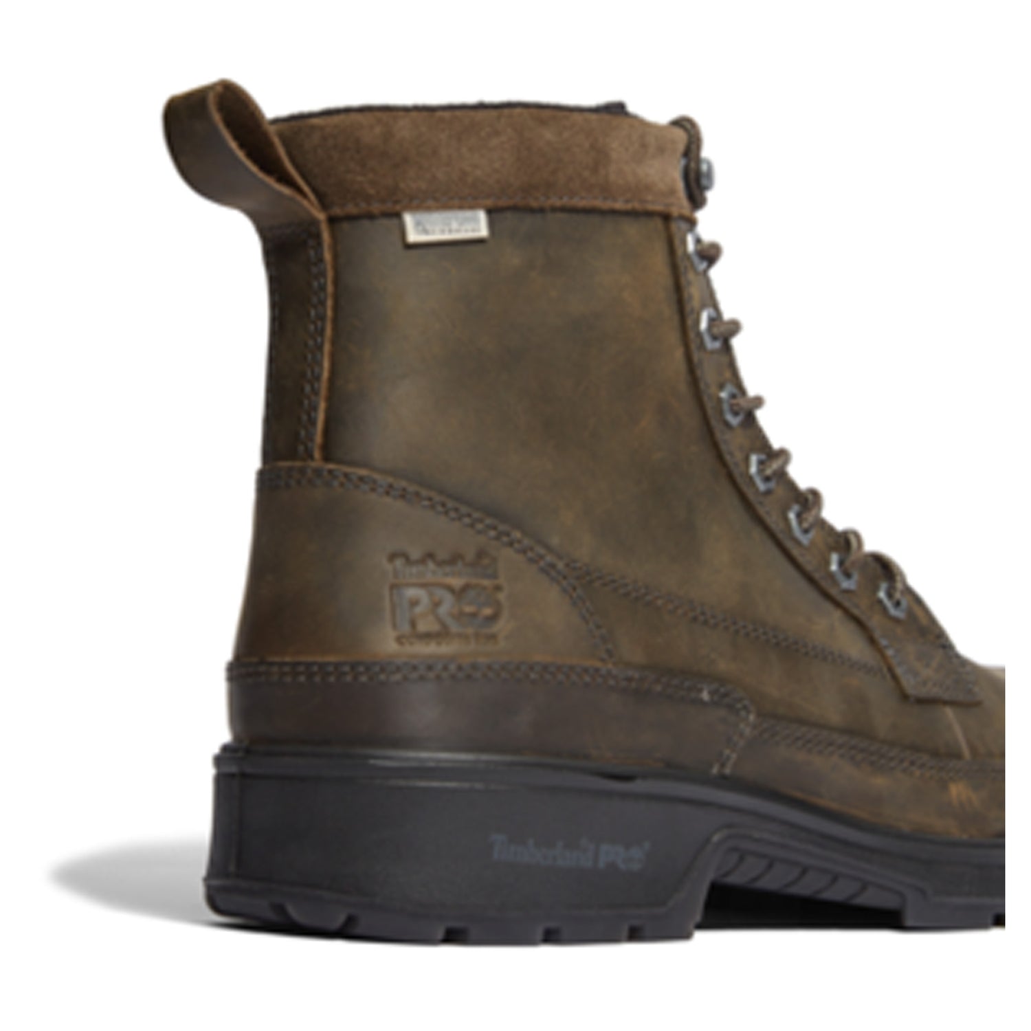 Peltz Shoes  Men's Timberland Pro Nashoba EK+ Composite Safety Toe WP Work Boot BROWN TB0A2JRM214