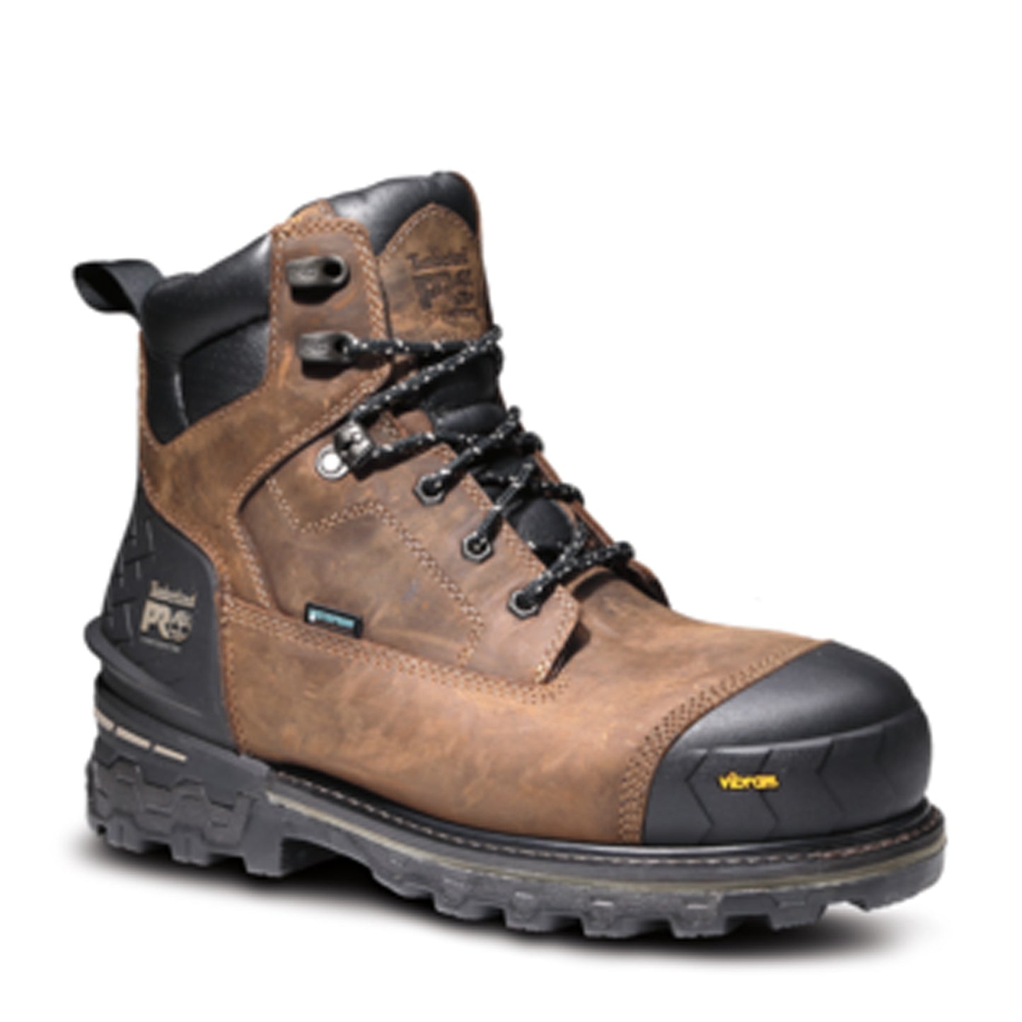 Peltz Shoes  Men's Timberland Pro Boondock 6in Comp Toe Insulated Work Boot BROWN TB0A43GY214