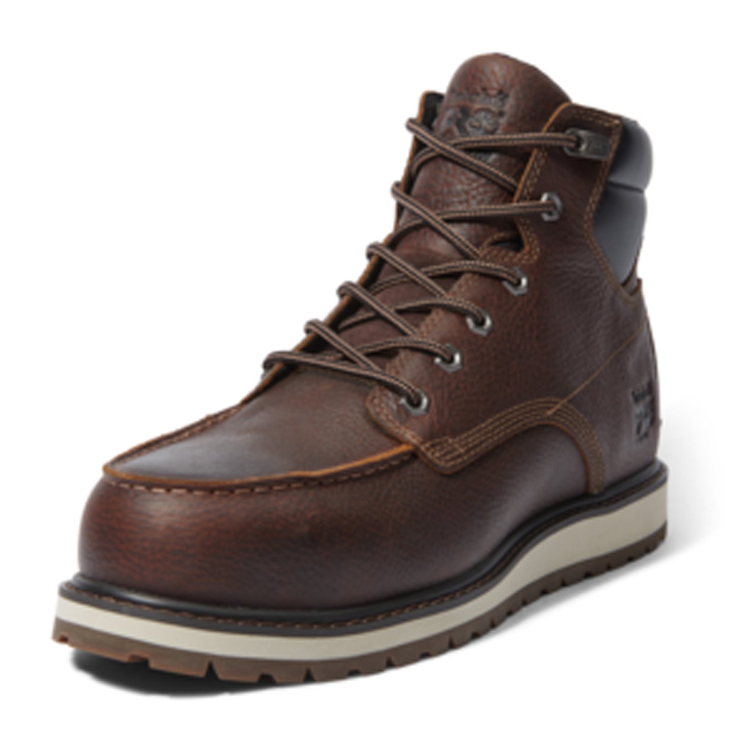 Peltz Shoes  Men's Timberland PRO Irvine Wedge Alloy Safety Toe Work Boot BROWN TB0A44UP214